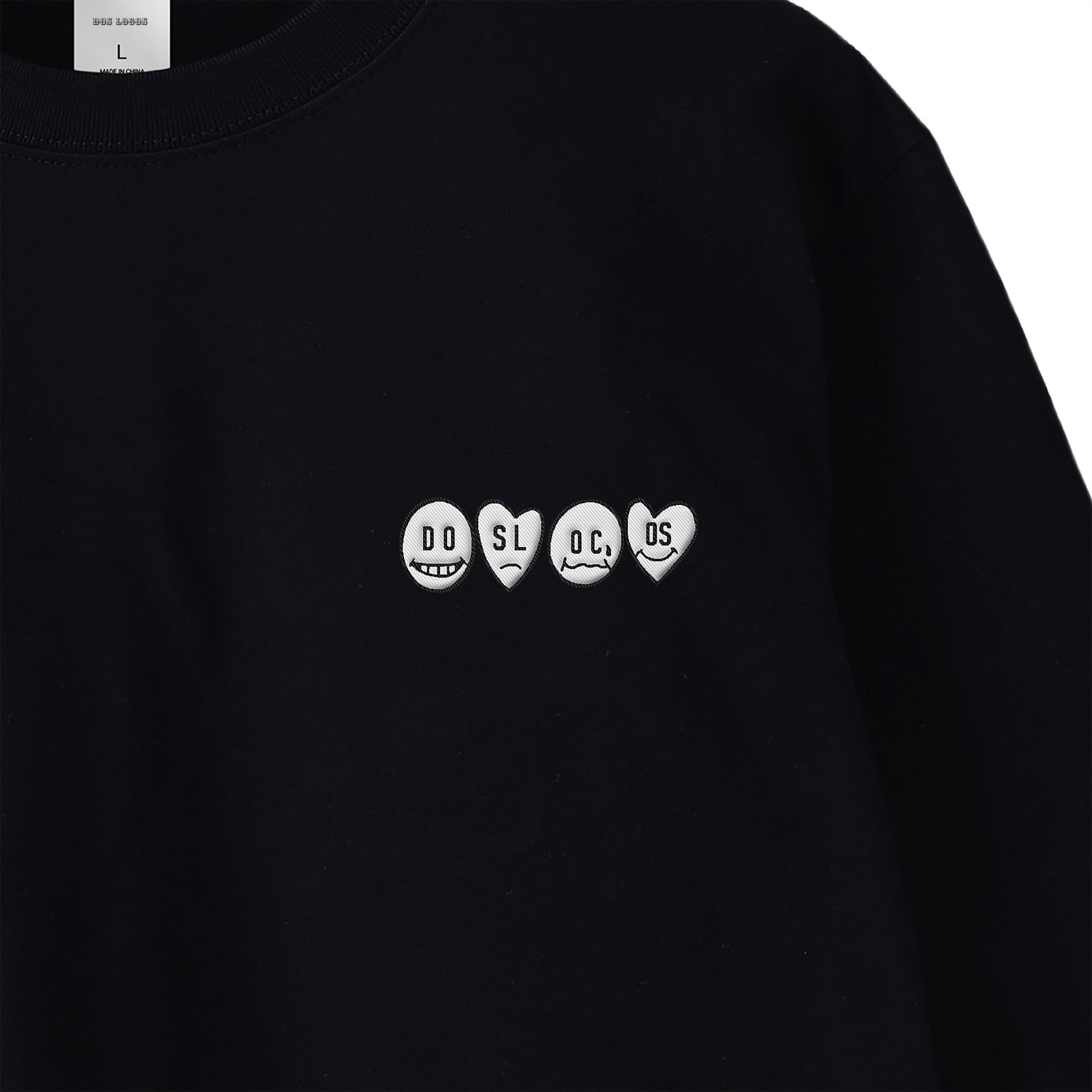 ロンT 刺繍ロゴ black image