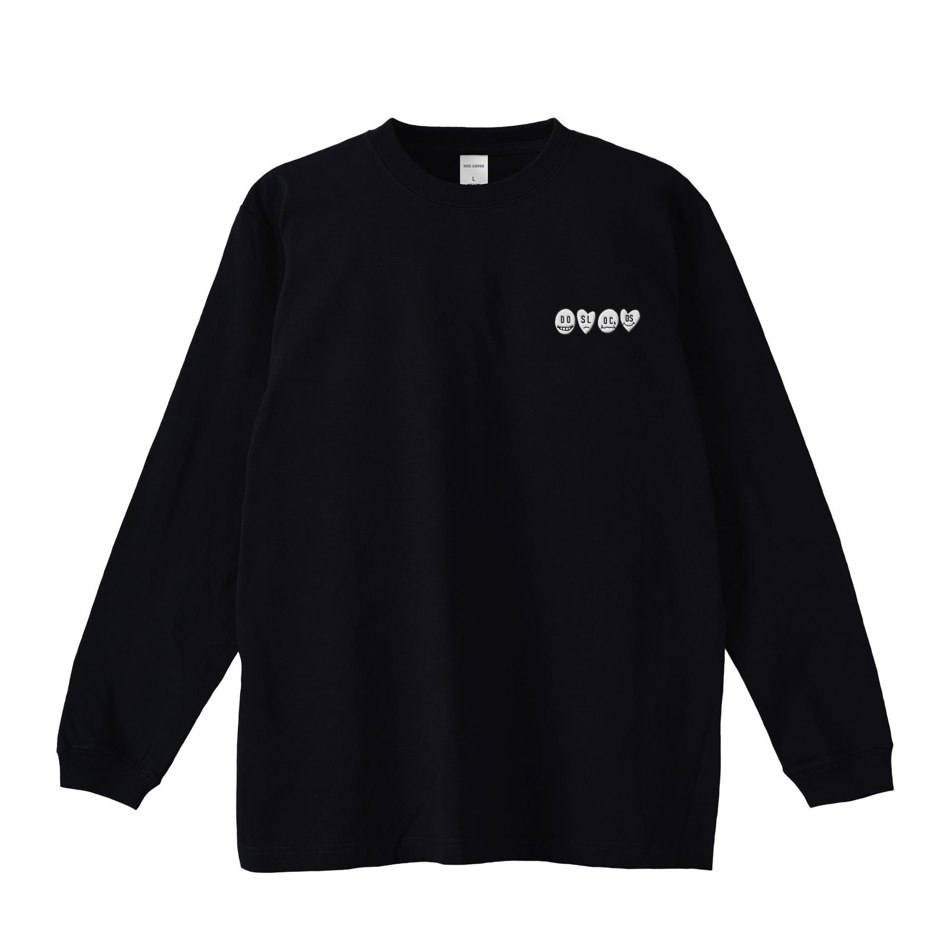 ロンT 刺繍ロゴ black image