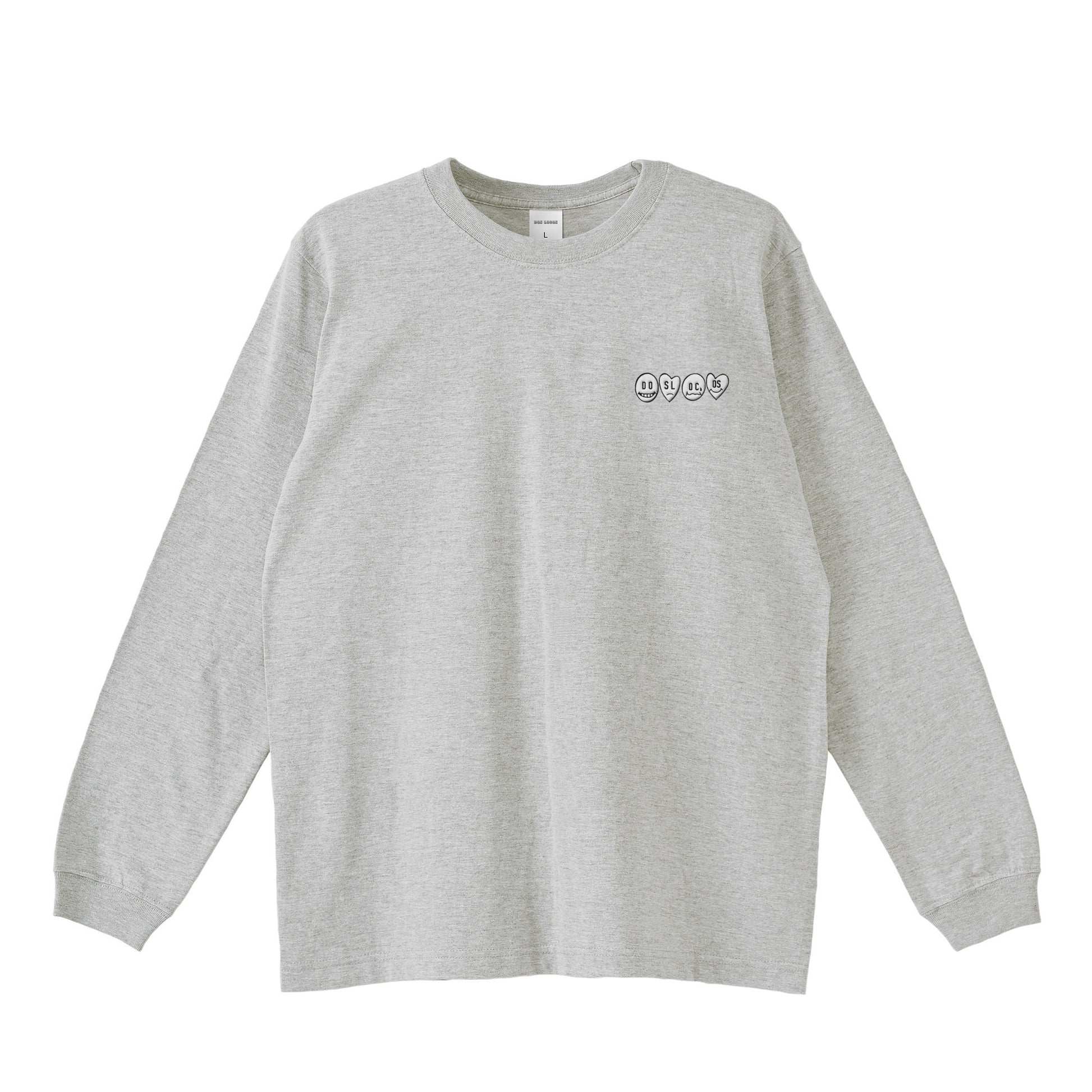ロンT 刺繍ロゴ gray image