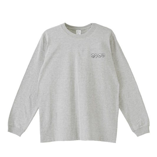 ロンT 刺繍ロゴ gray image