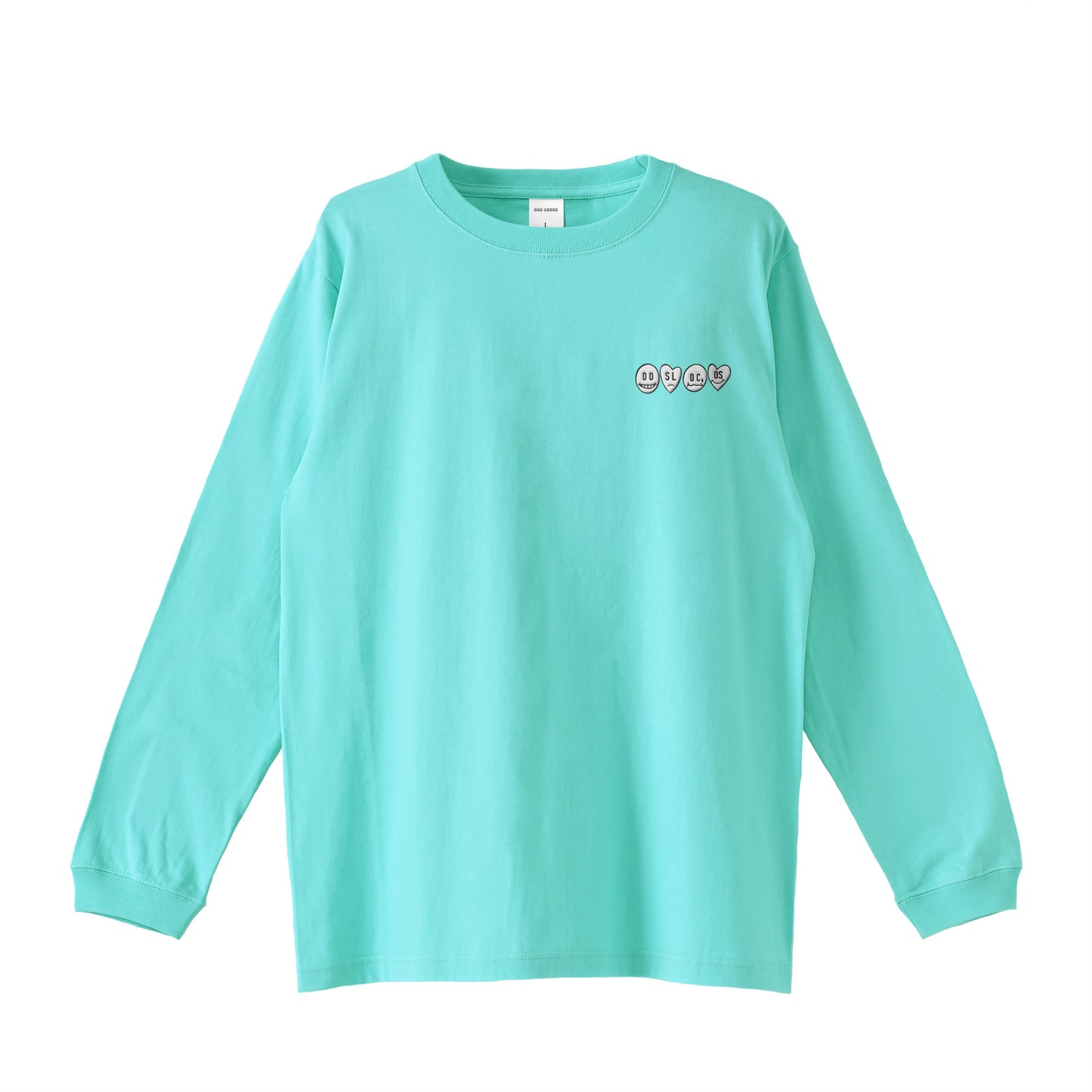 ロンT 刺繍ロゴ pastel-emerald image
