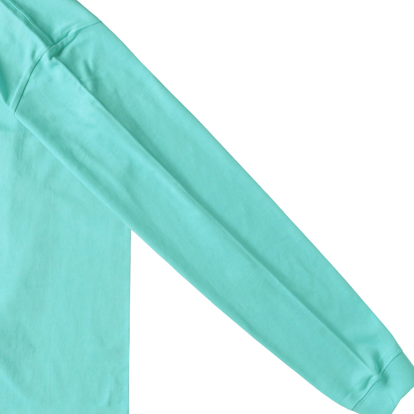 ロンT 刺繍ロゴ pastel-emerald image