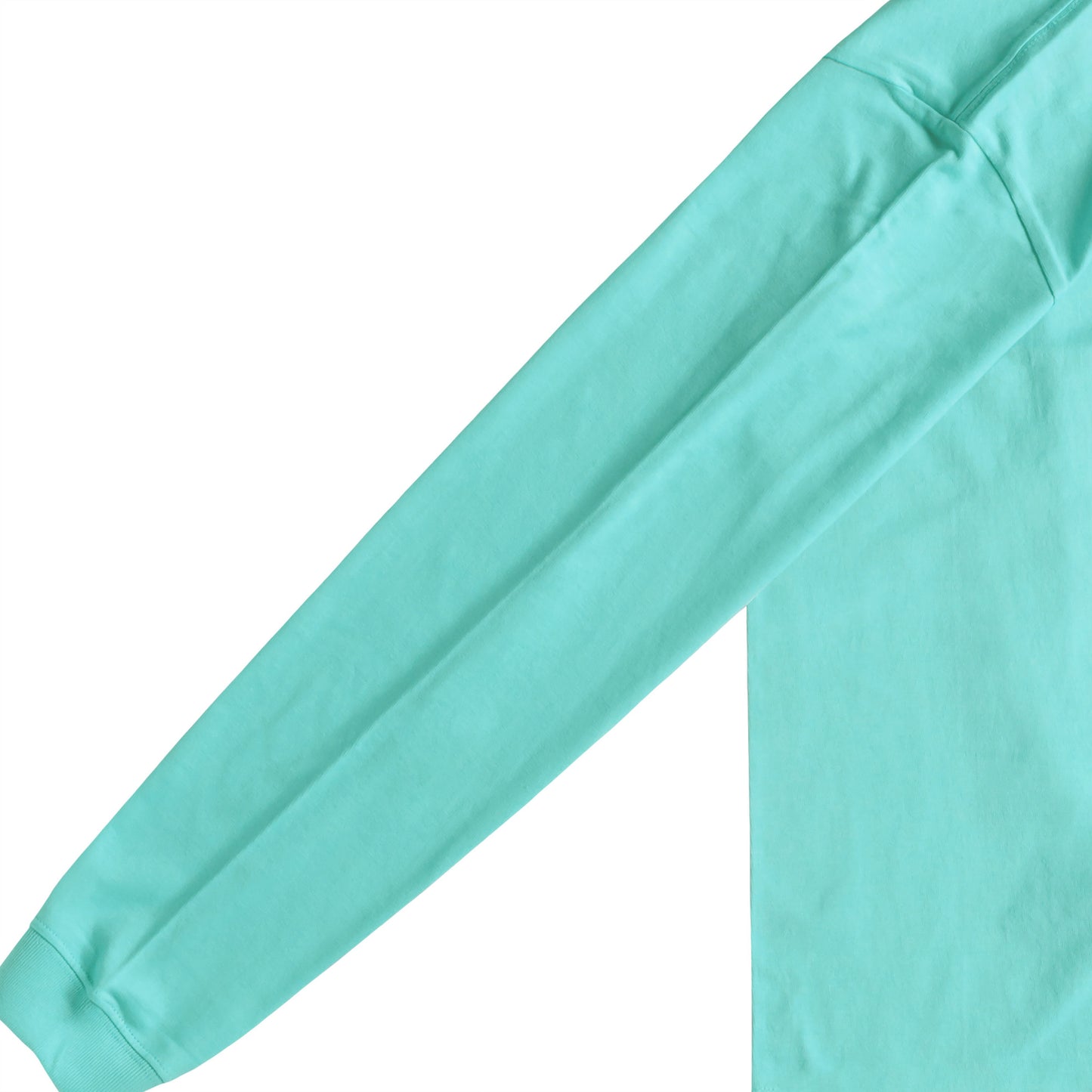 ロンT 刺繍ロゴ pastel-emerald image