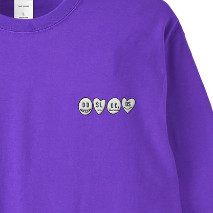 ロンT 刺繍ロゴ purple image