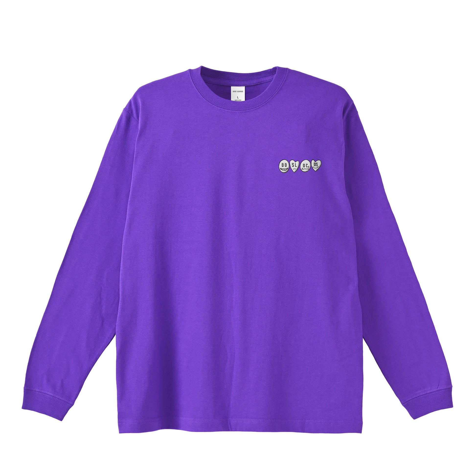 ロンT 刺繍ロゴ purple image