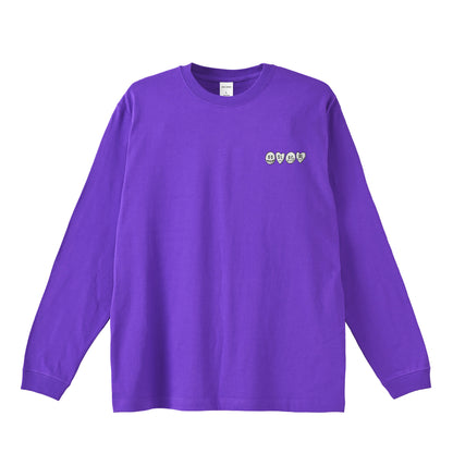 ロンT 刺繍ロゴ purple image