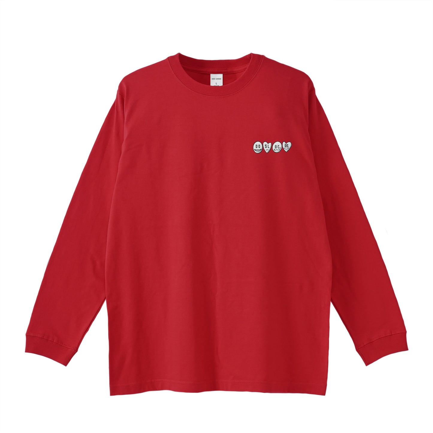 ロンT 刺繍ロゴ red image