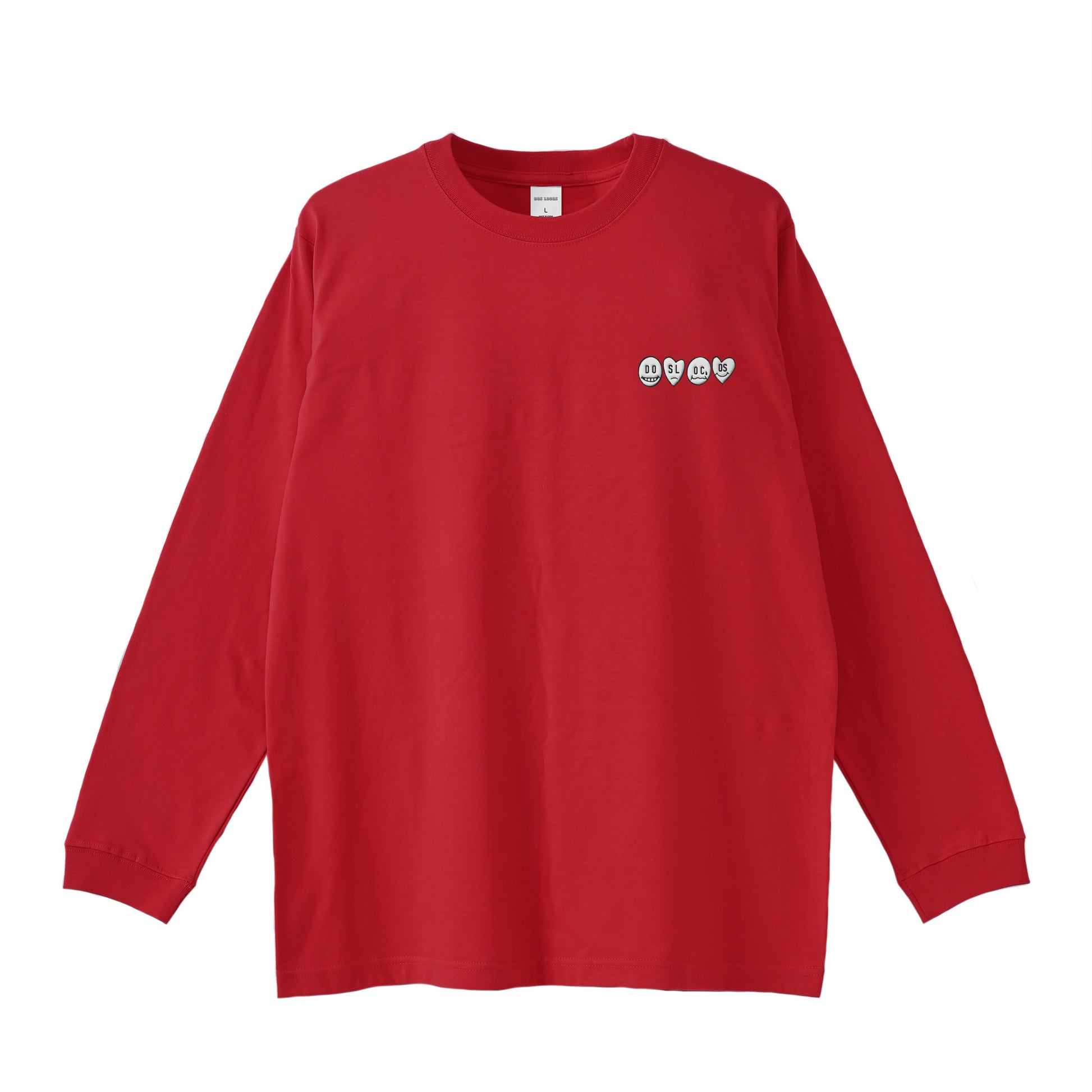 ロンT 刺繍ロゴ red image
