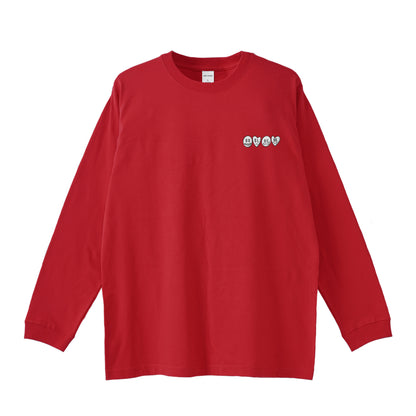 ロンT 刺繍ロゴ red image