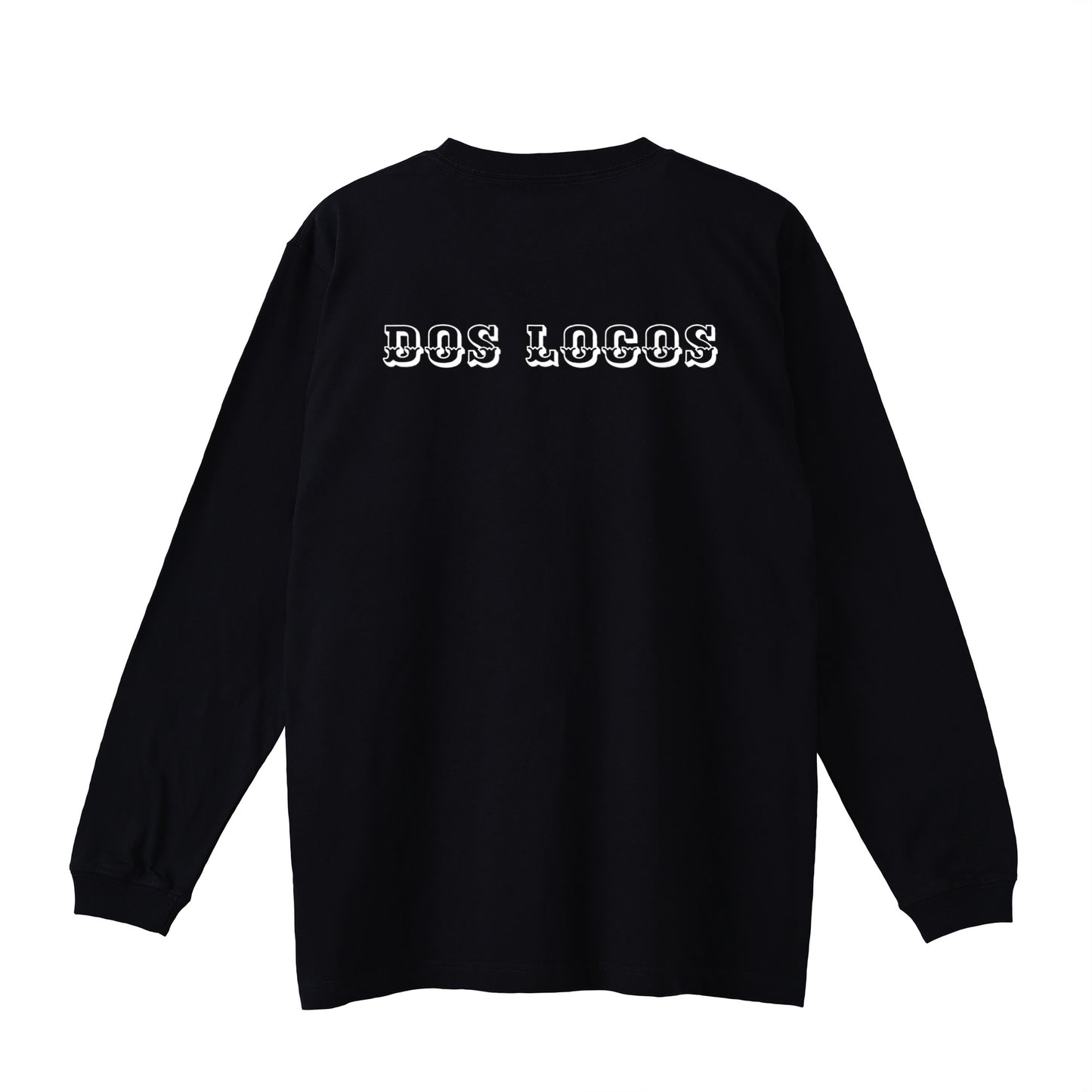 袖リブロンティー　スカルローズ black image