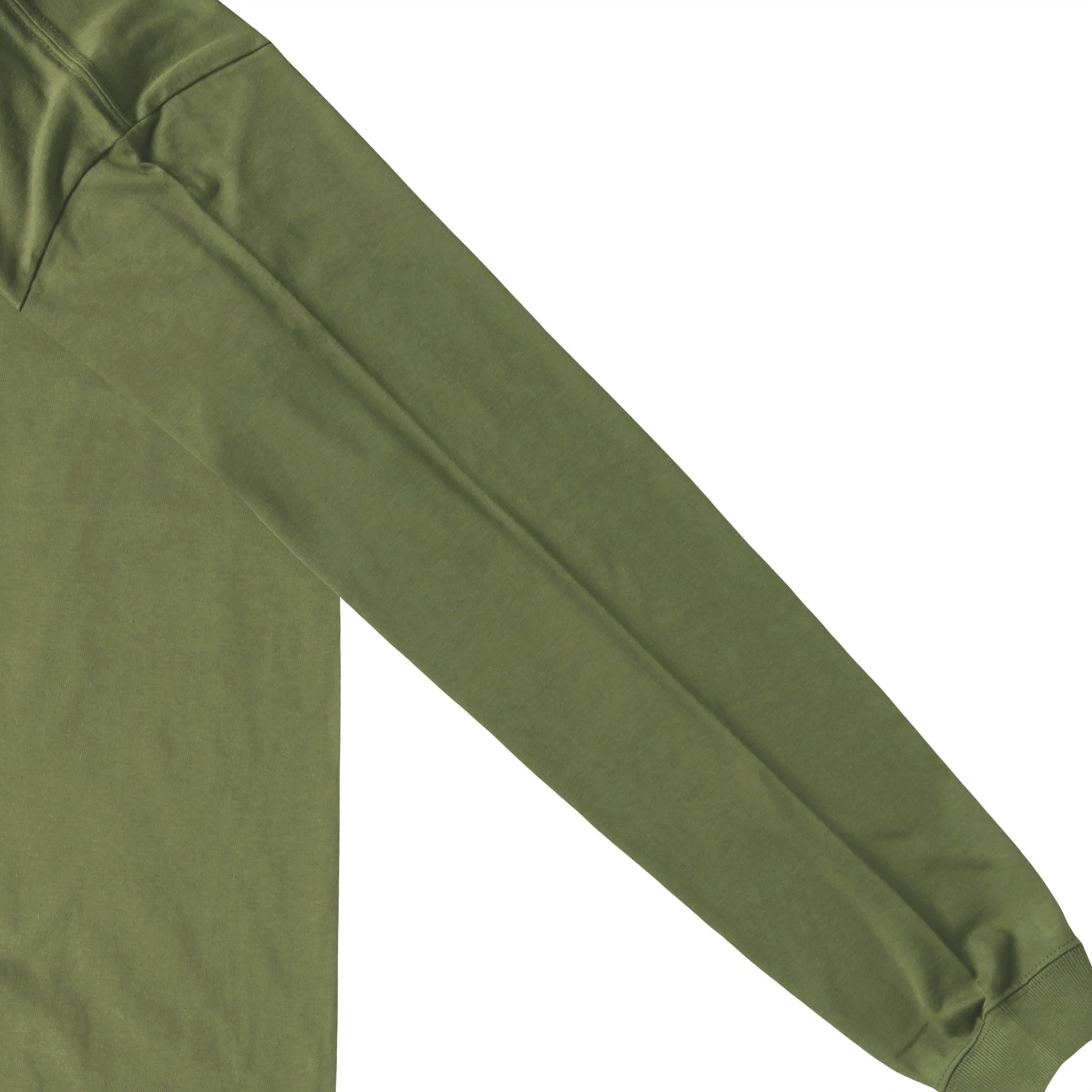 袖リブロンティー　スカルローズ olive-drab image