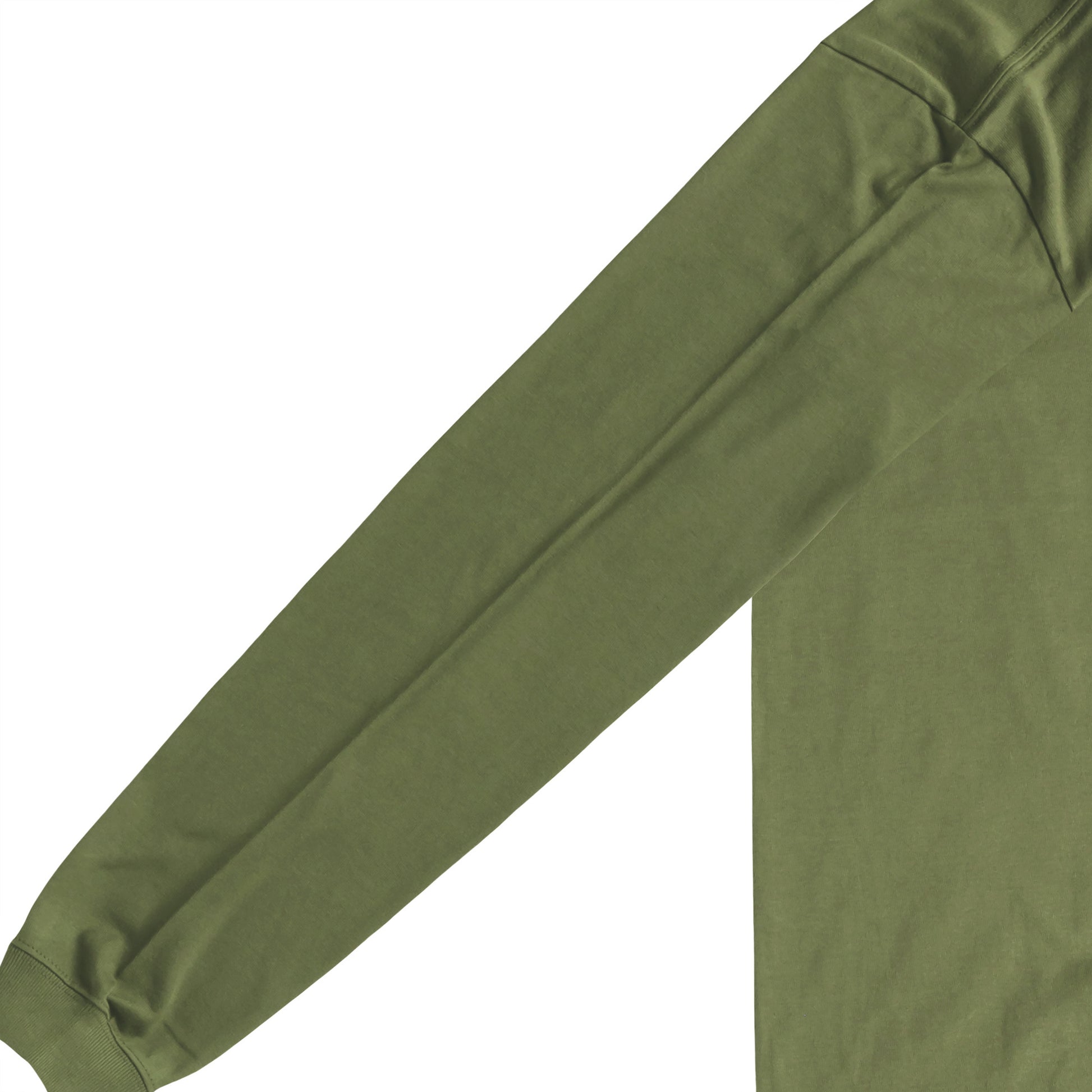 袖リブロンティー　スカルローズ olive-drab image
