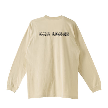 袖リブロンティー　スカルローズ pastel-beige image