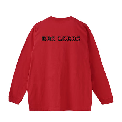 袖リブロンティー　スカルローズ red image