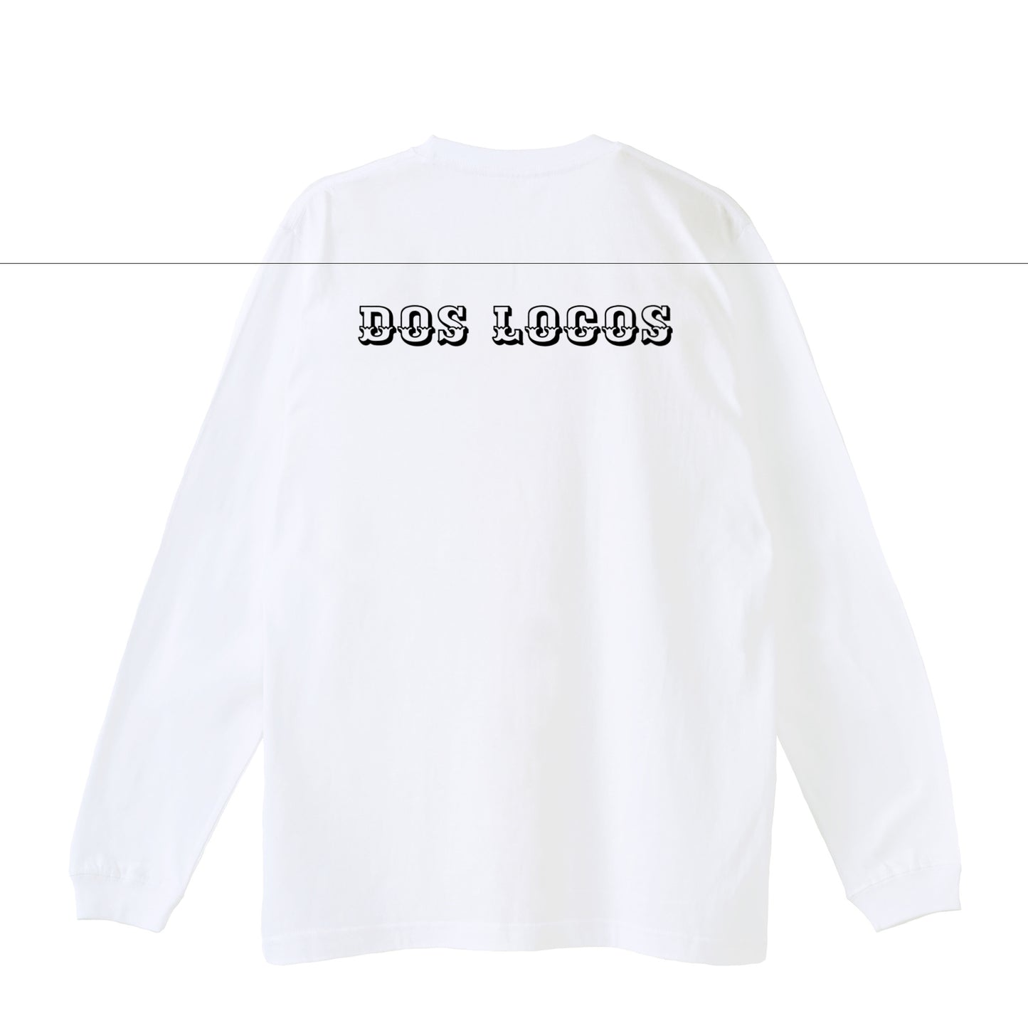 袖リブロンティー　スカルローズ white image