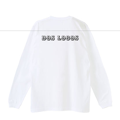 袖リブロンティー　スカルローズ white image