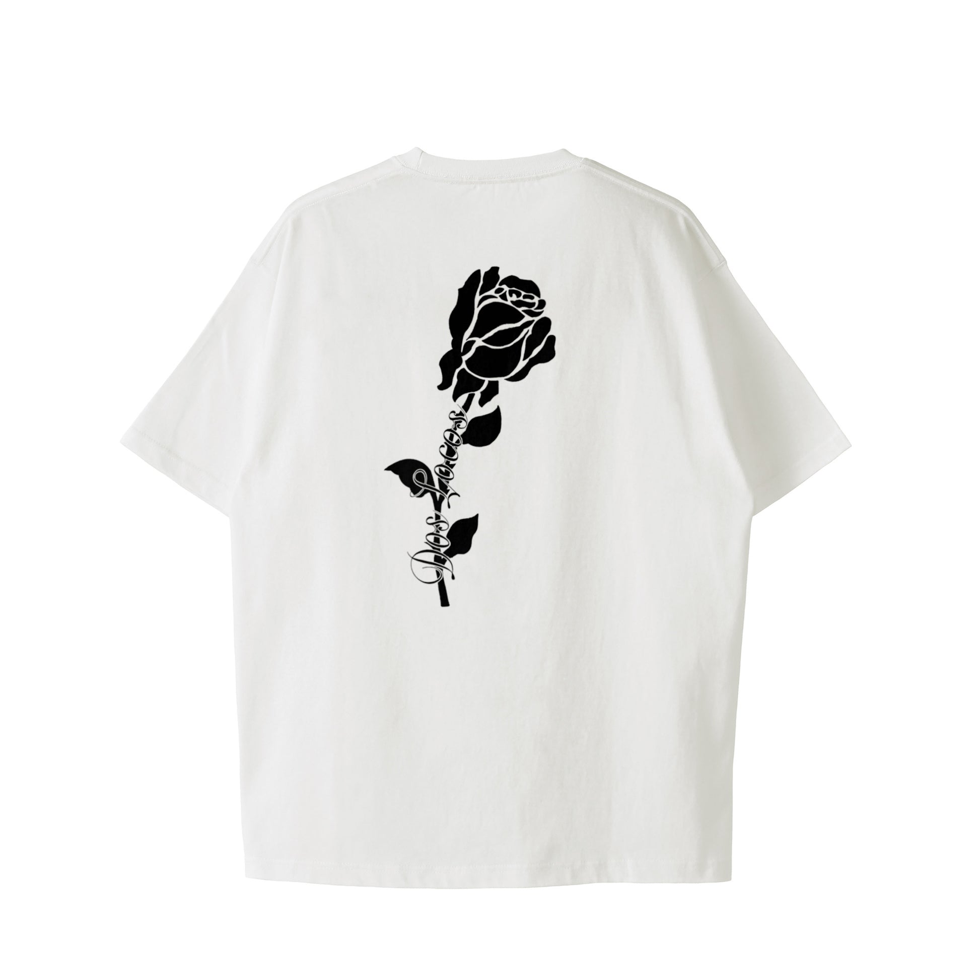 Tシャツ　ローズ white image