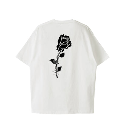Tシャツ　ローズ white image