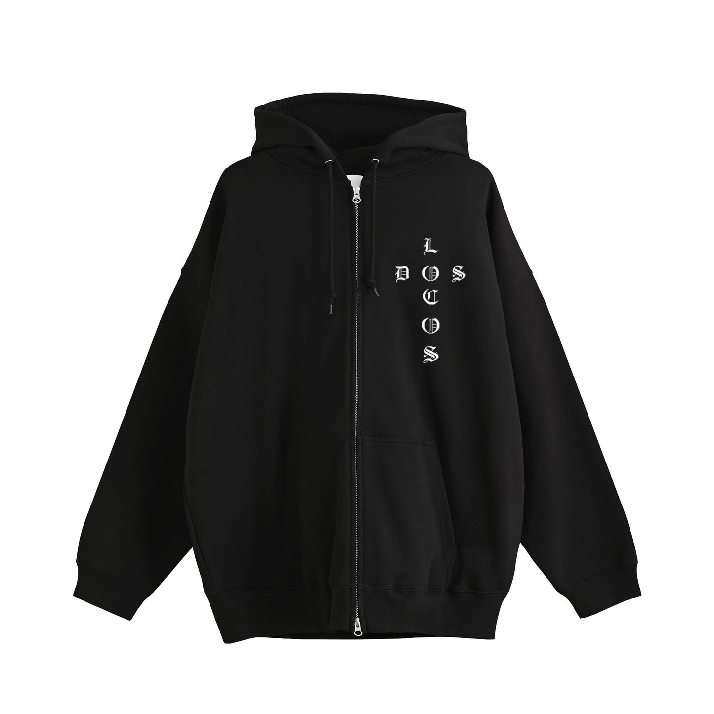 ジップパーカー black image