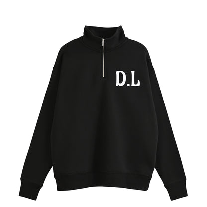 ハーフジップ　モンロー black image