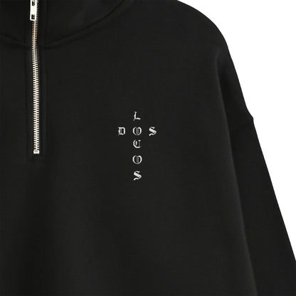 ハーフジップスウェット black image