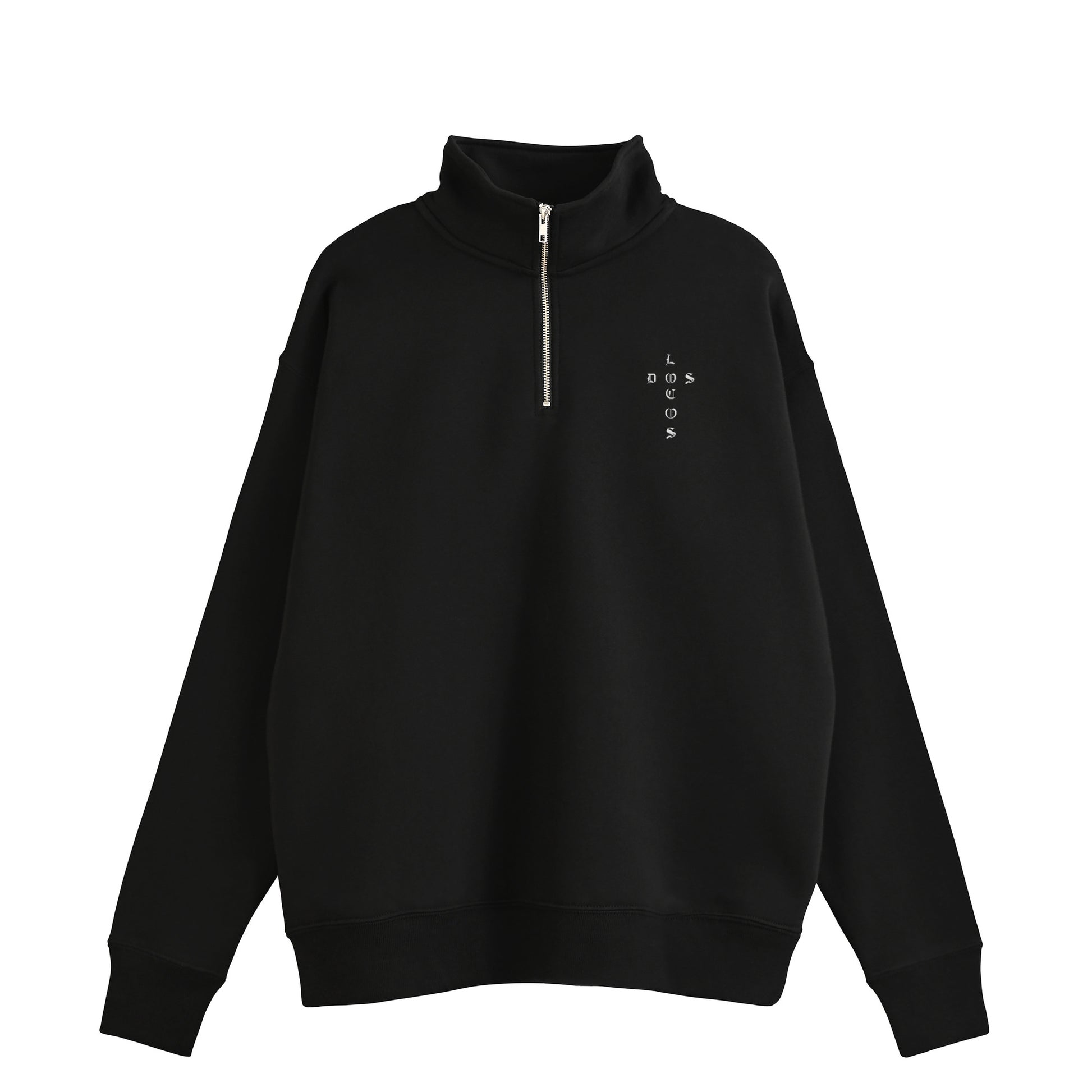 ハーフジップスウェット black image