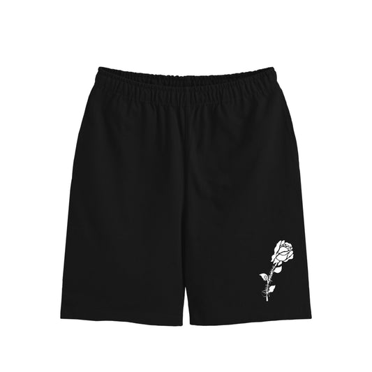 コットンショートパンツ　ローズ black image