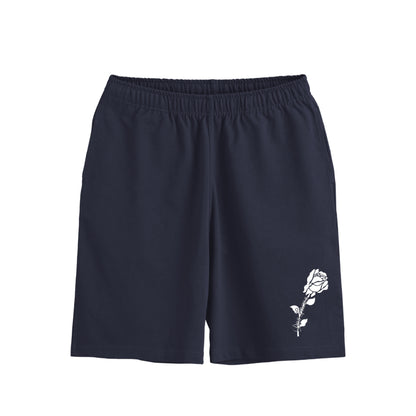 コットンショートパンツ　ローズ navy image