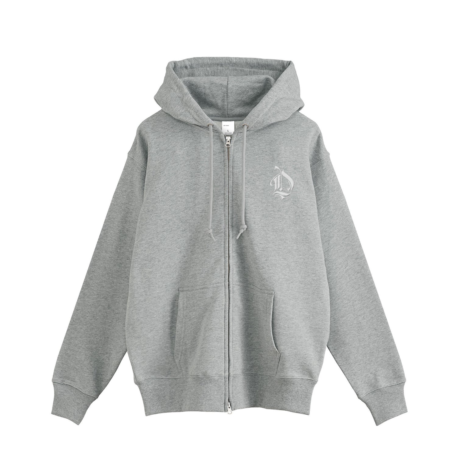 裏パイルジップパーカー　モンロー gray image