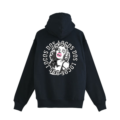 裏パイルジップパーカー　モンロー navy image