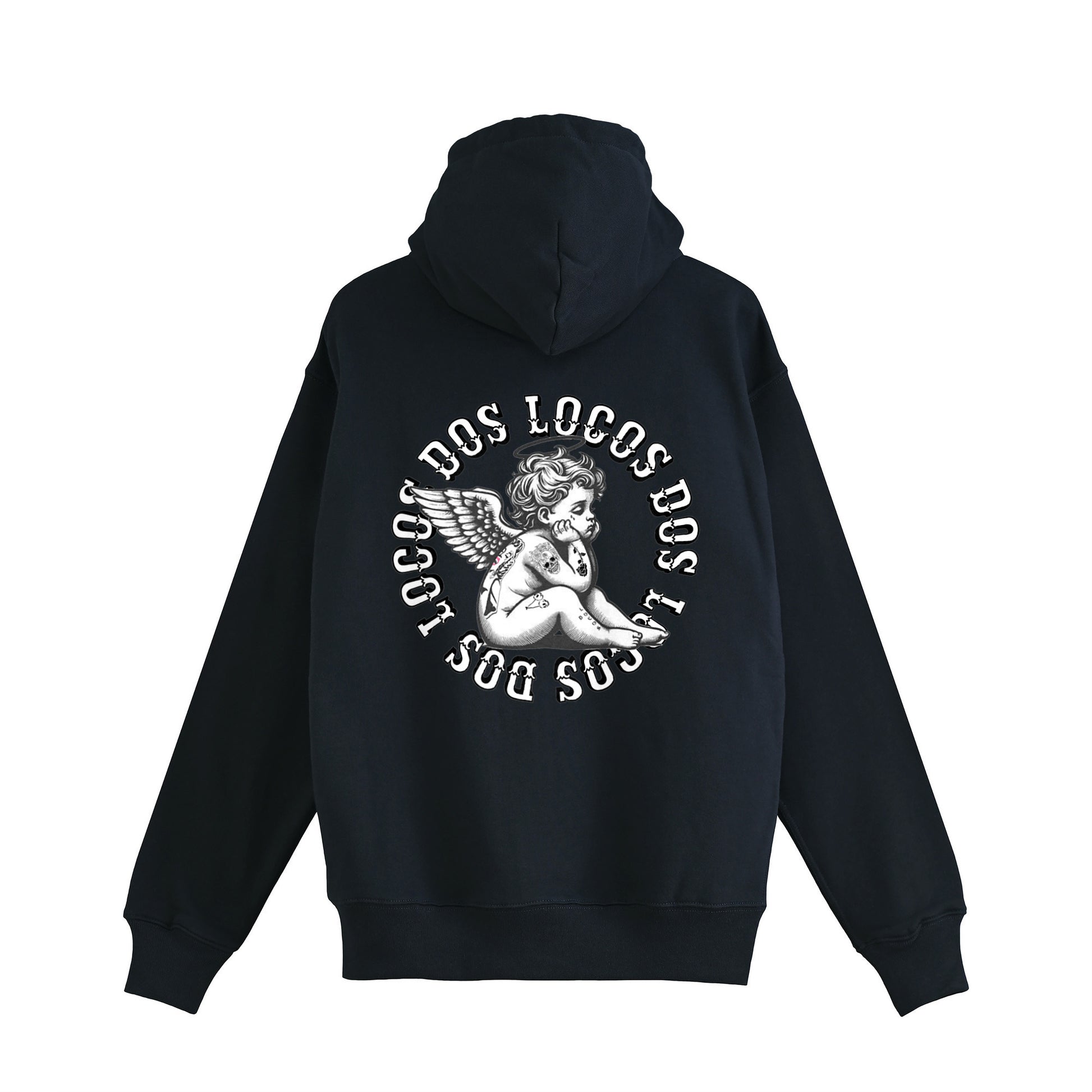 裏パイルジップパーカー　天使 navy image