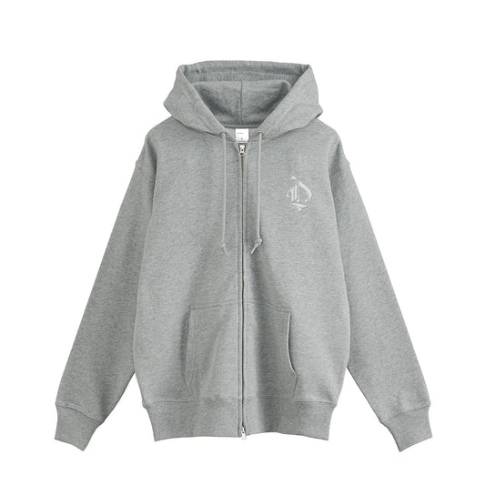 裏パイルジップパーカー　フレブル gray image
