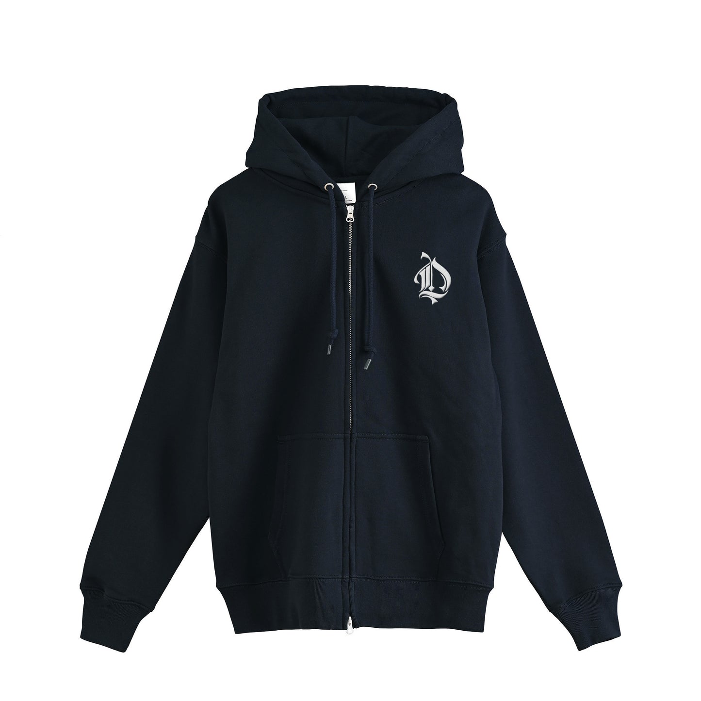 裏パイルジップパーカー　フレブル navy image