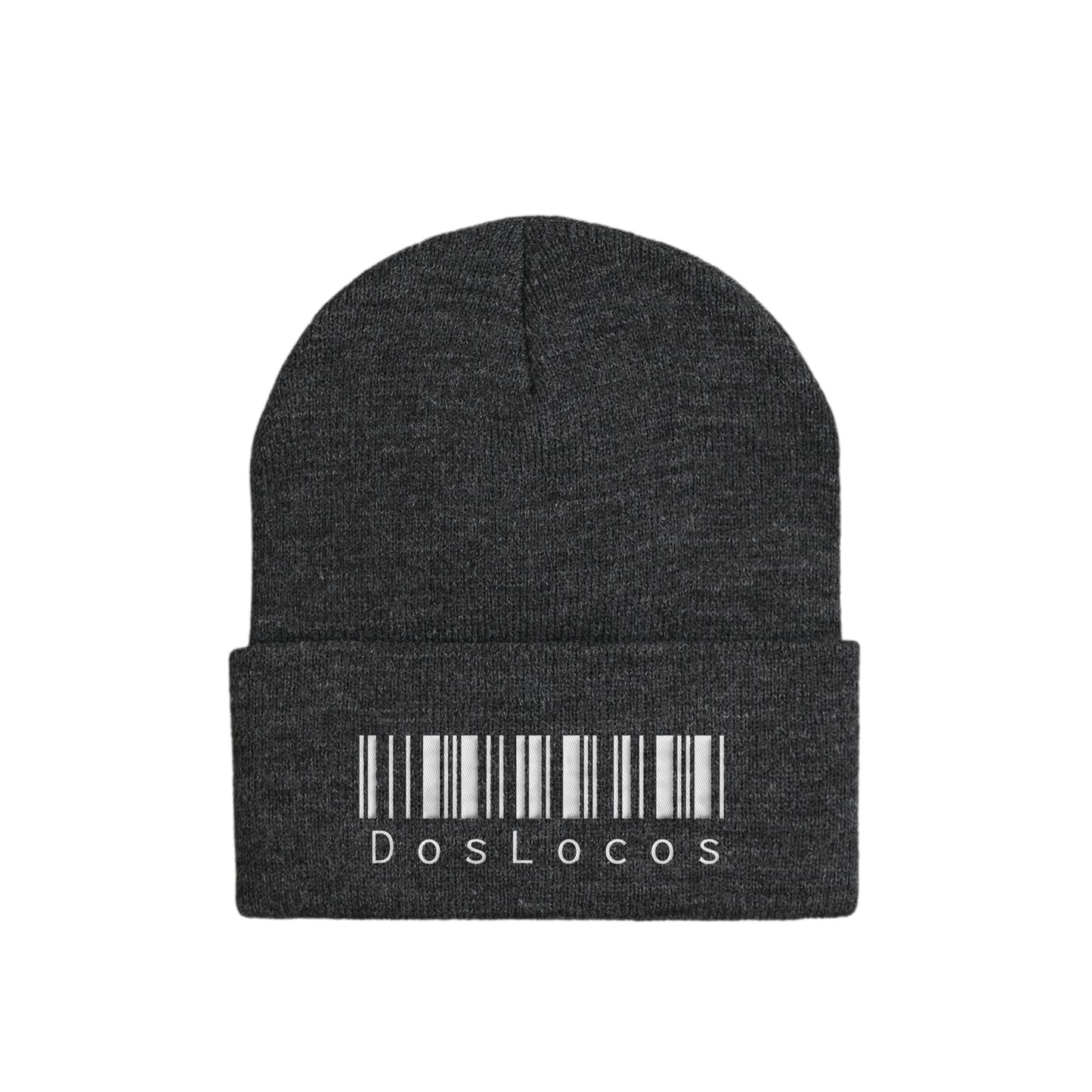 ニットキャップ　バーコード dark-gray image