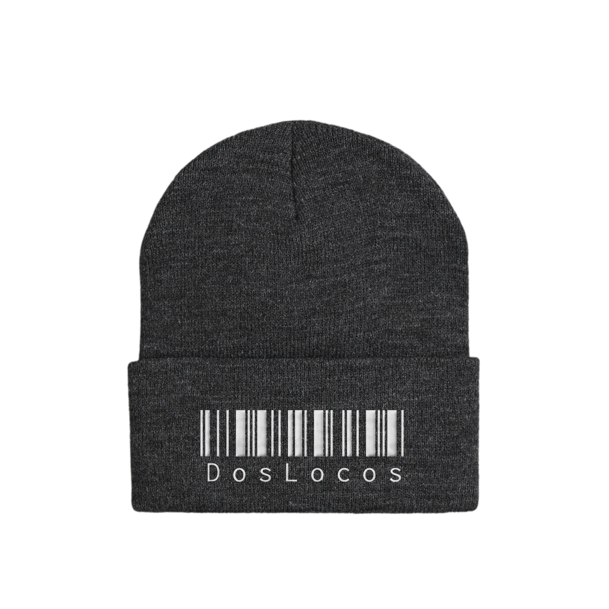 ニットキャップ　バーコード dark-gray image