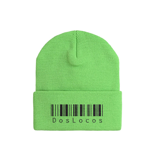 ニットキャップ　バーコード light-green image