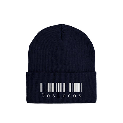 ニットキャップ　バーコード navy image