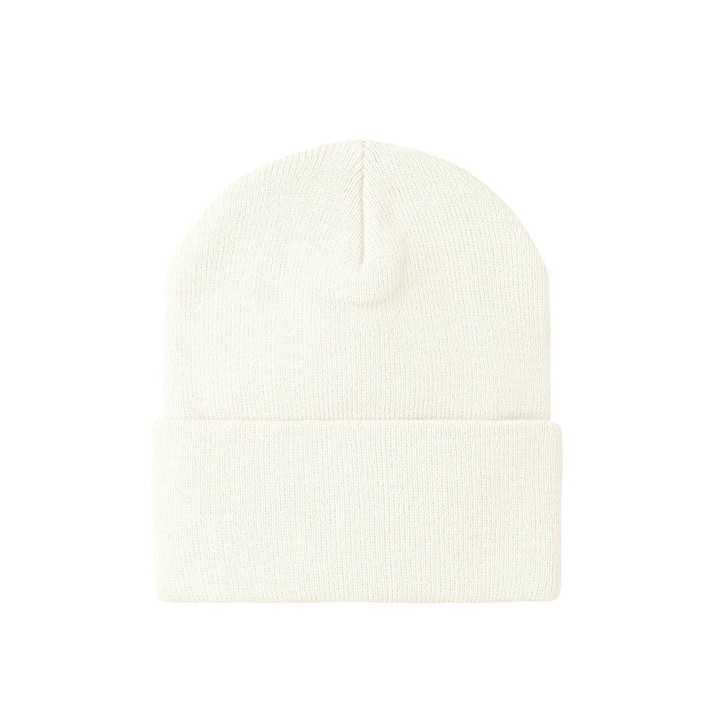 ニットキャップ white image