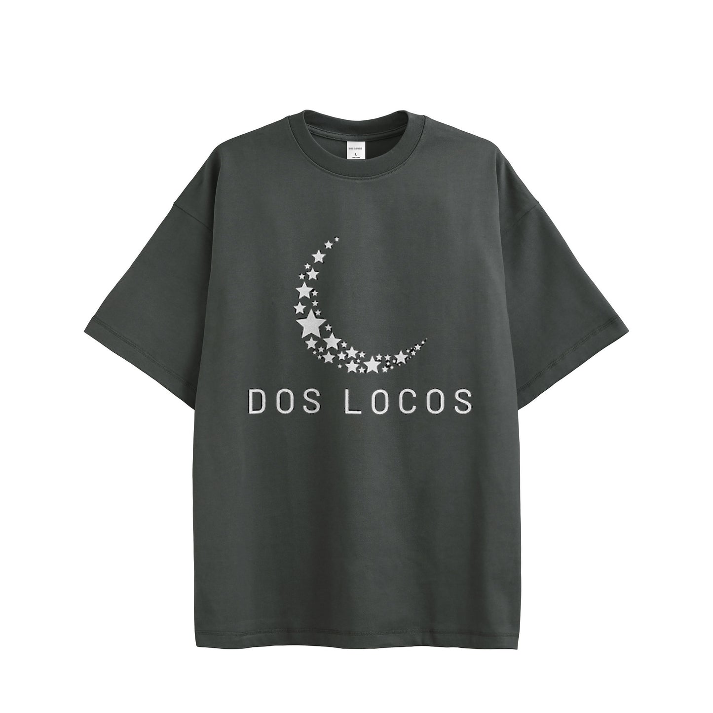 11オンス　Tシャツ　【月と星】 charcoal image