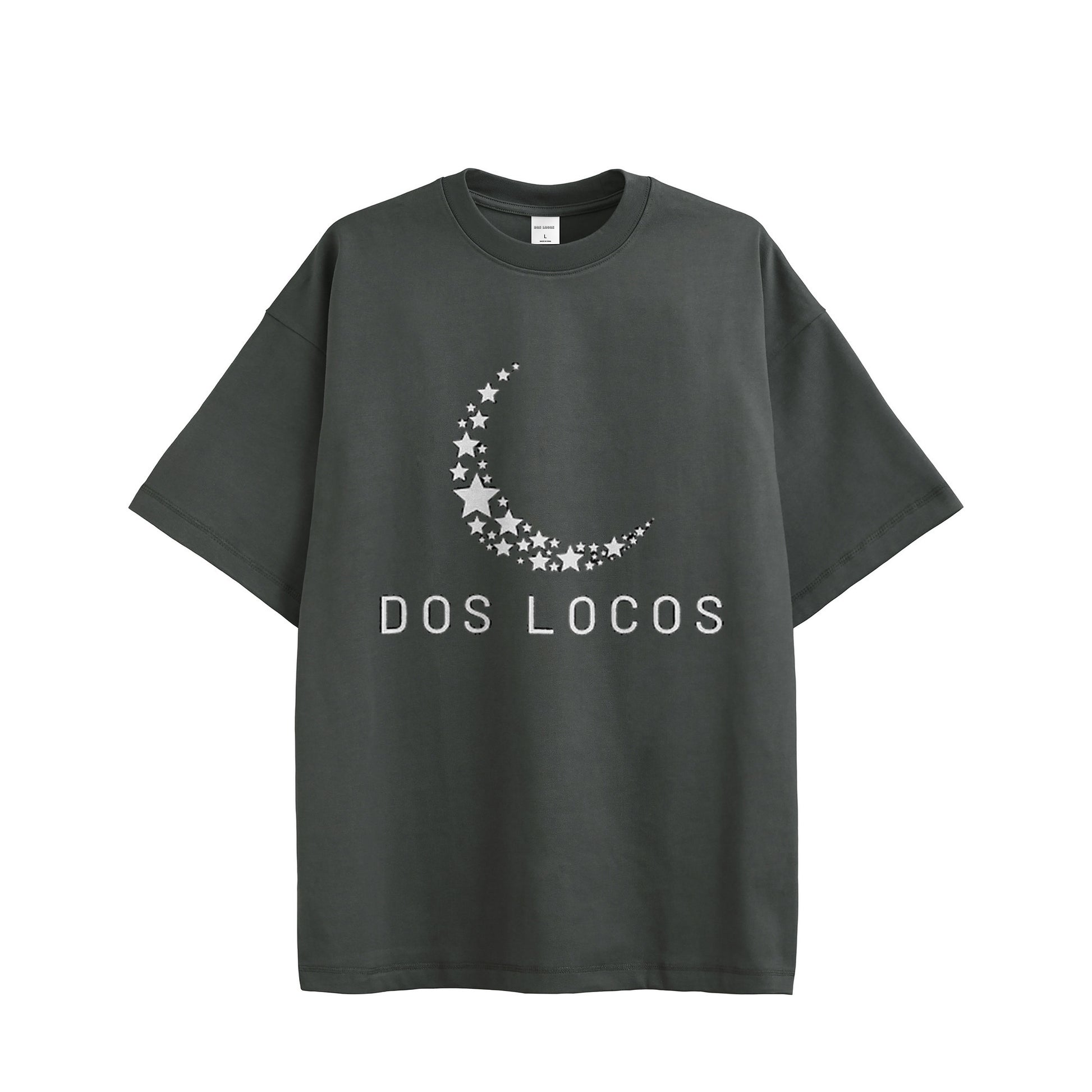 11オンス　Tシャツ　【月と星】 charcoal image