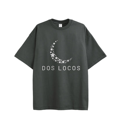 11オンス　Tシャツ　【月と星】 charcoal image