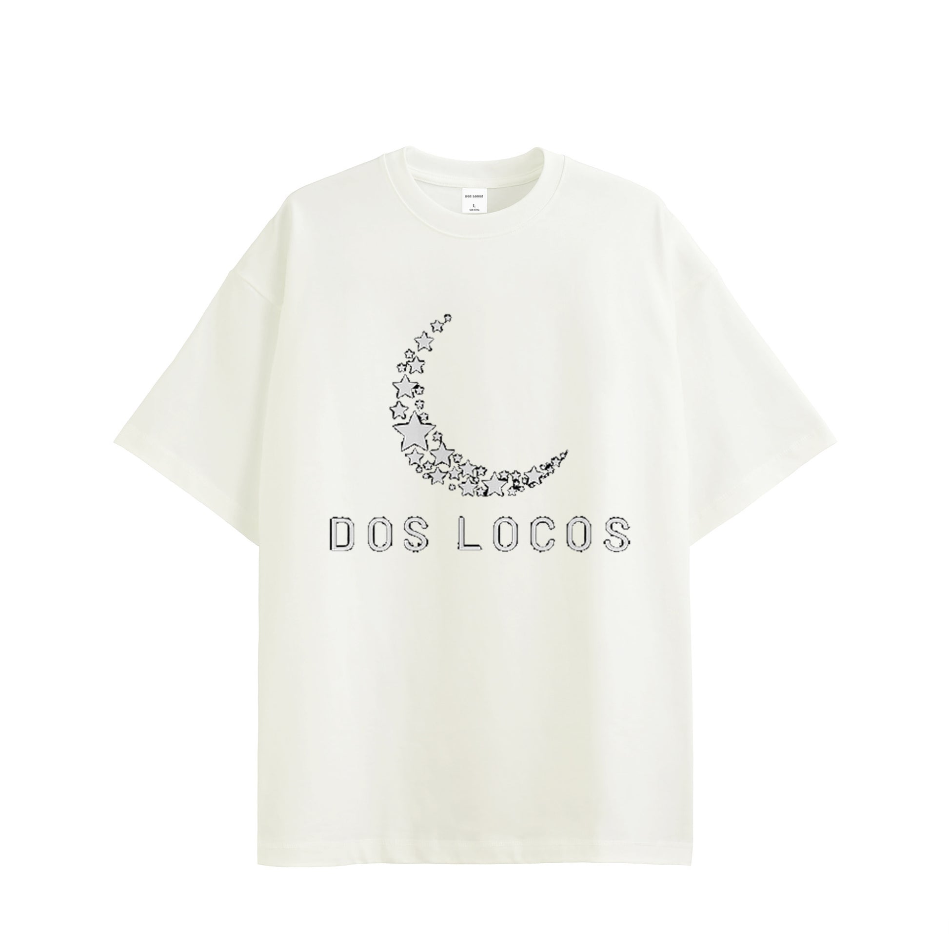 11オンス　Tシャツ　【月と星】 white image