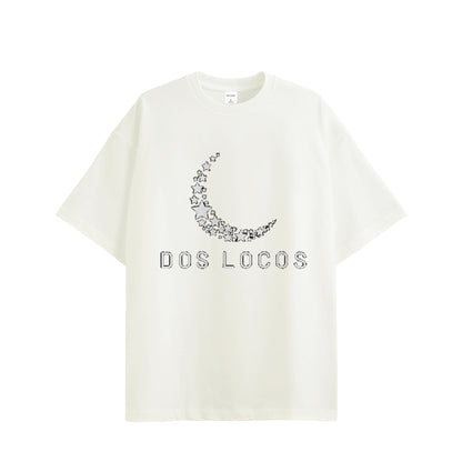 11オンス　Tシャツ　【月と星】 white image
