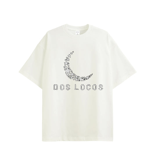 11オンス　Tシャツ　【月と星】 white image