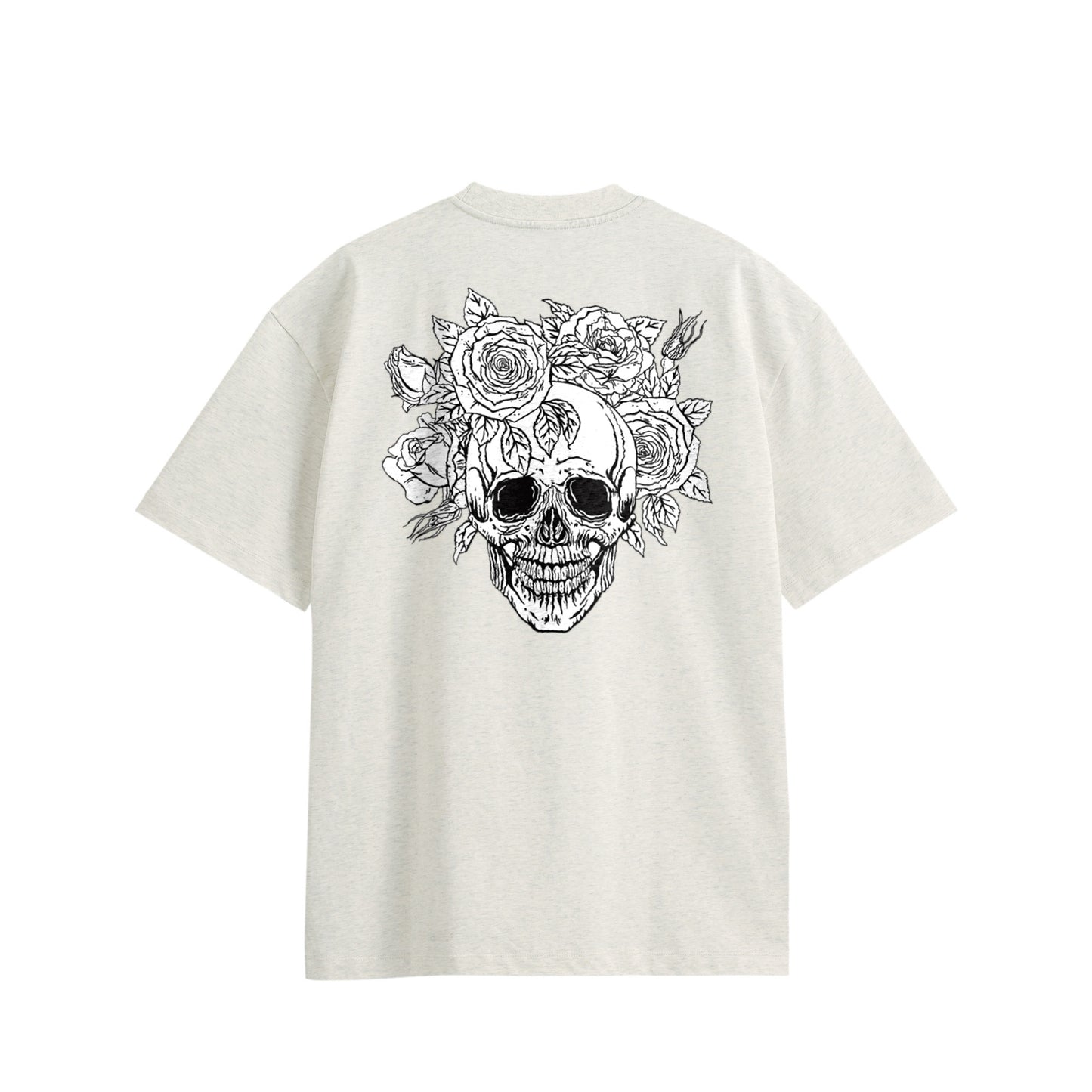 ローズスカル　コットンTシャツ oatmeal image