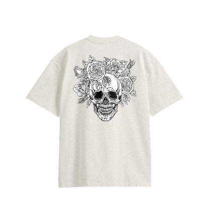 ローズスカル　コットンTシャツ oatmeal image