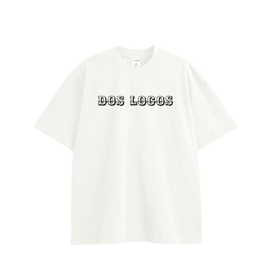 ローズスカル　コットンTシャツ white image