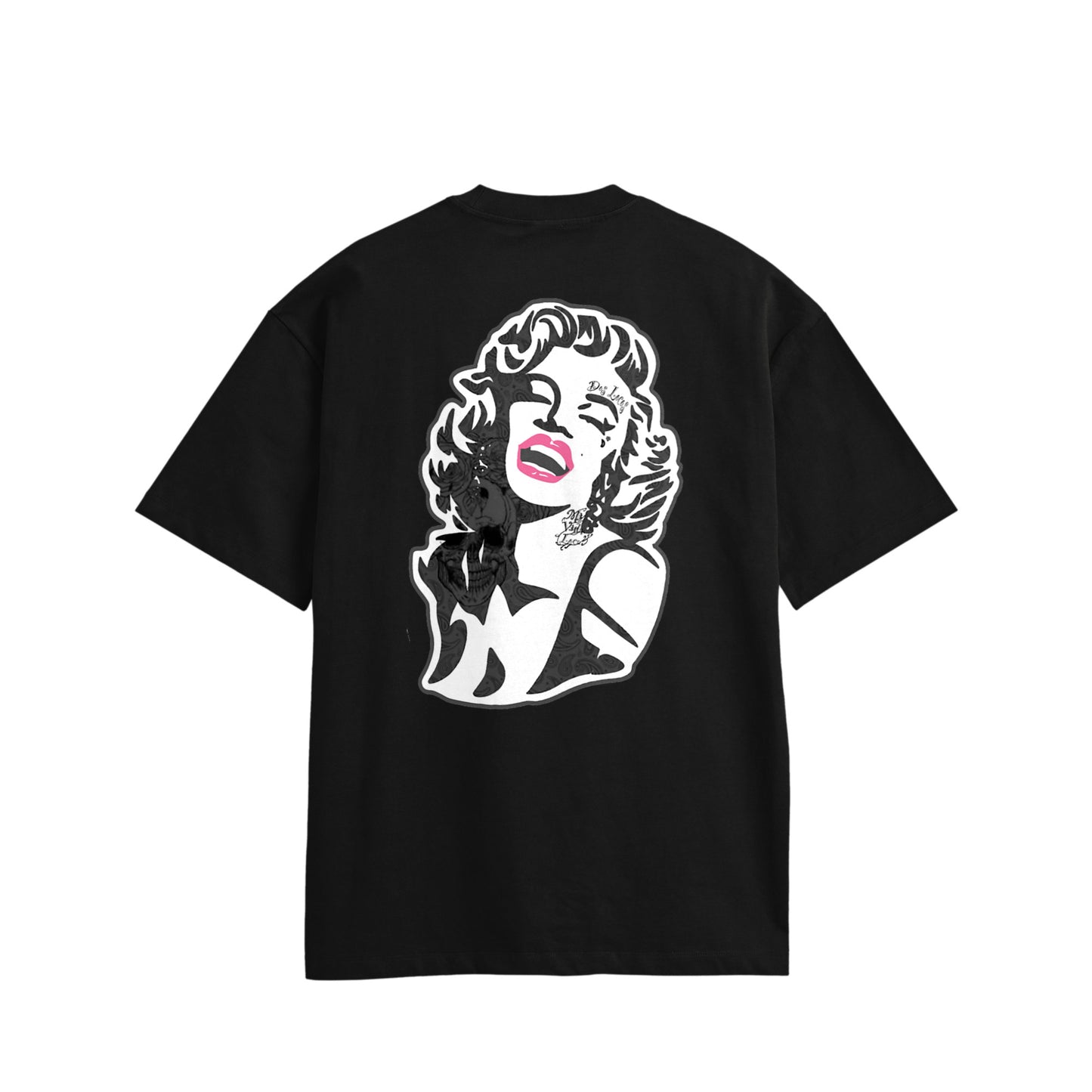 モンローコットンTシャツ black image