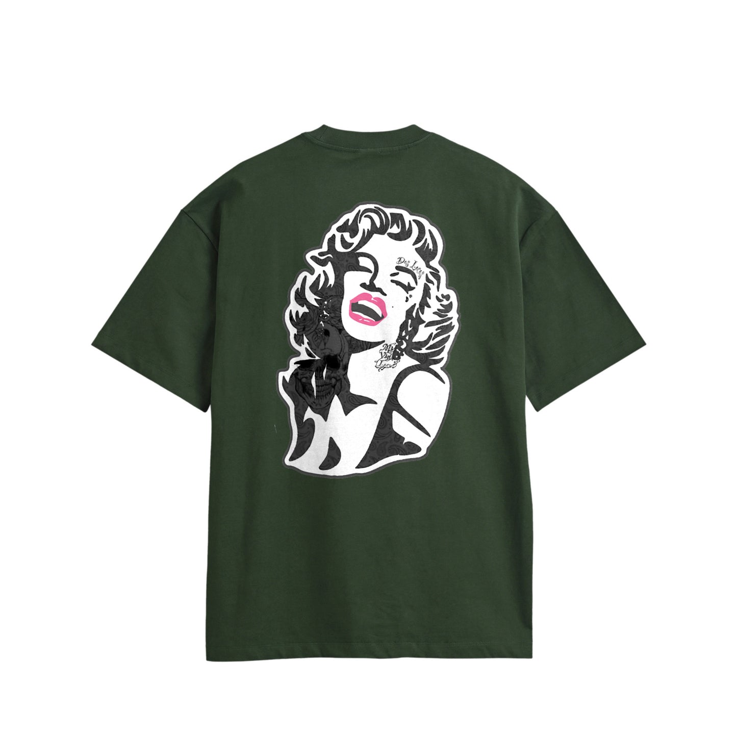 モンローコットンTシャツ green image