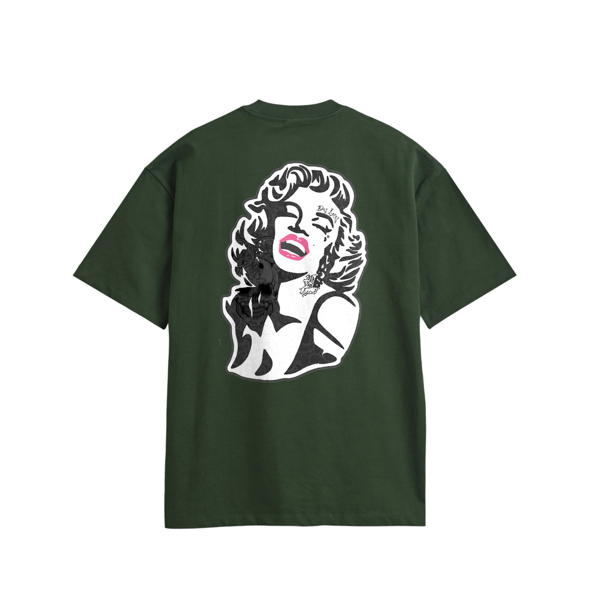 モンローコットンTシャツ green image